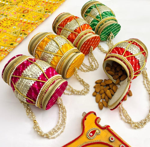 Bandhani Design Dholak Bags