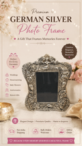 German Silver Photo Frame