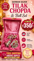 German Silver Tilak Chopra and Bell Combo