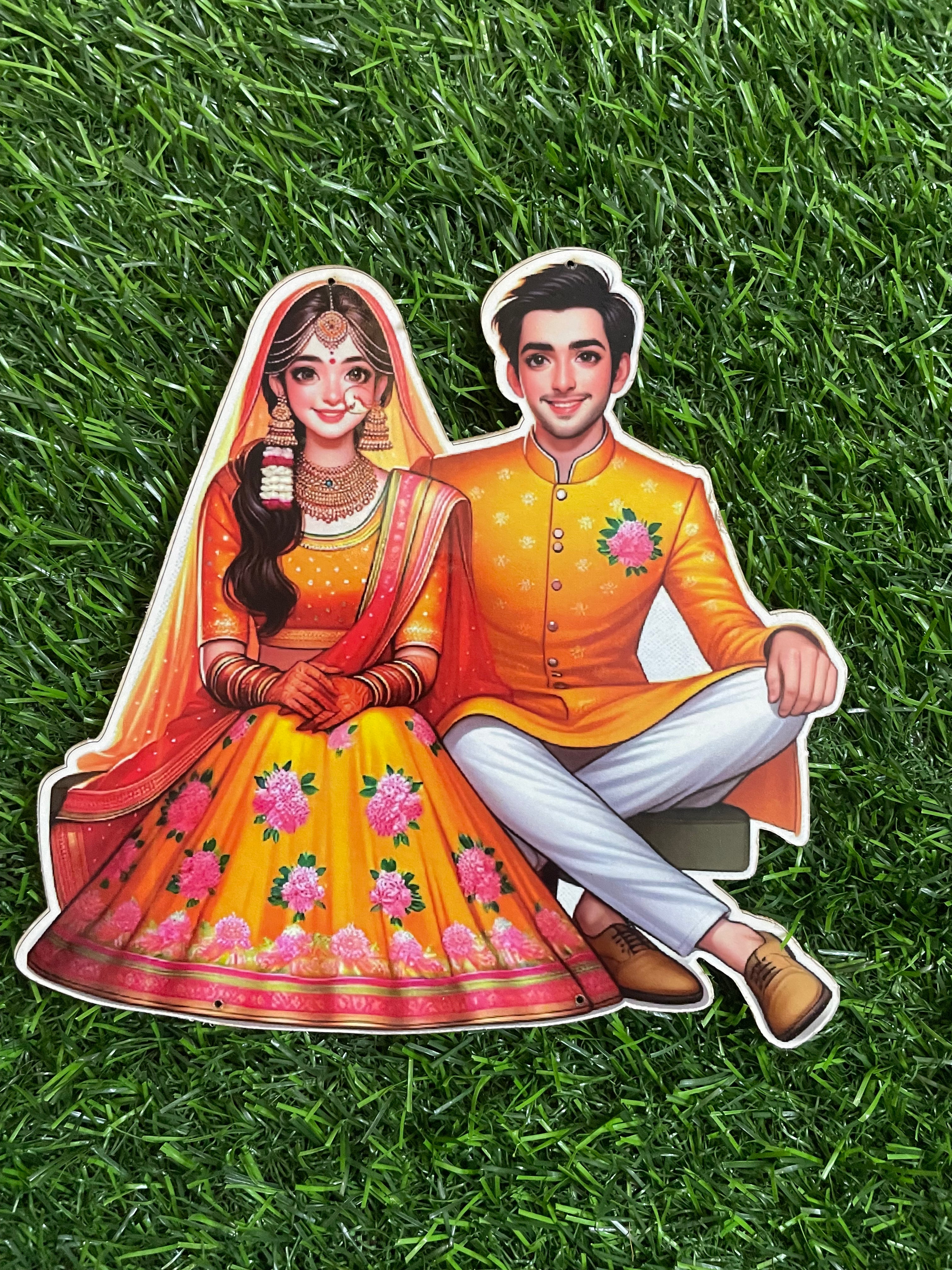 Marriage MDF Cutouts 6 Inches