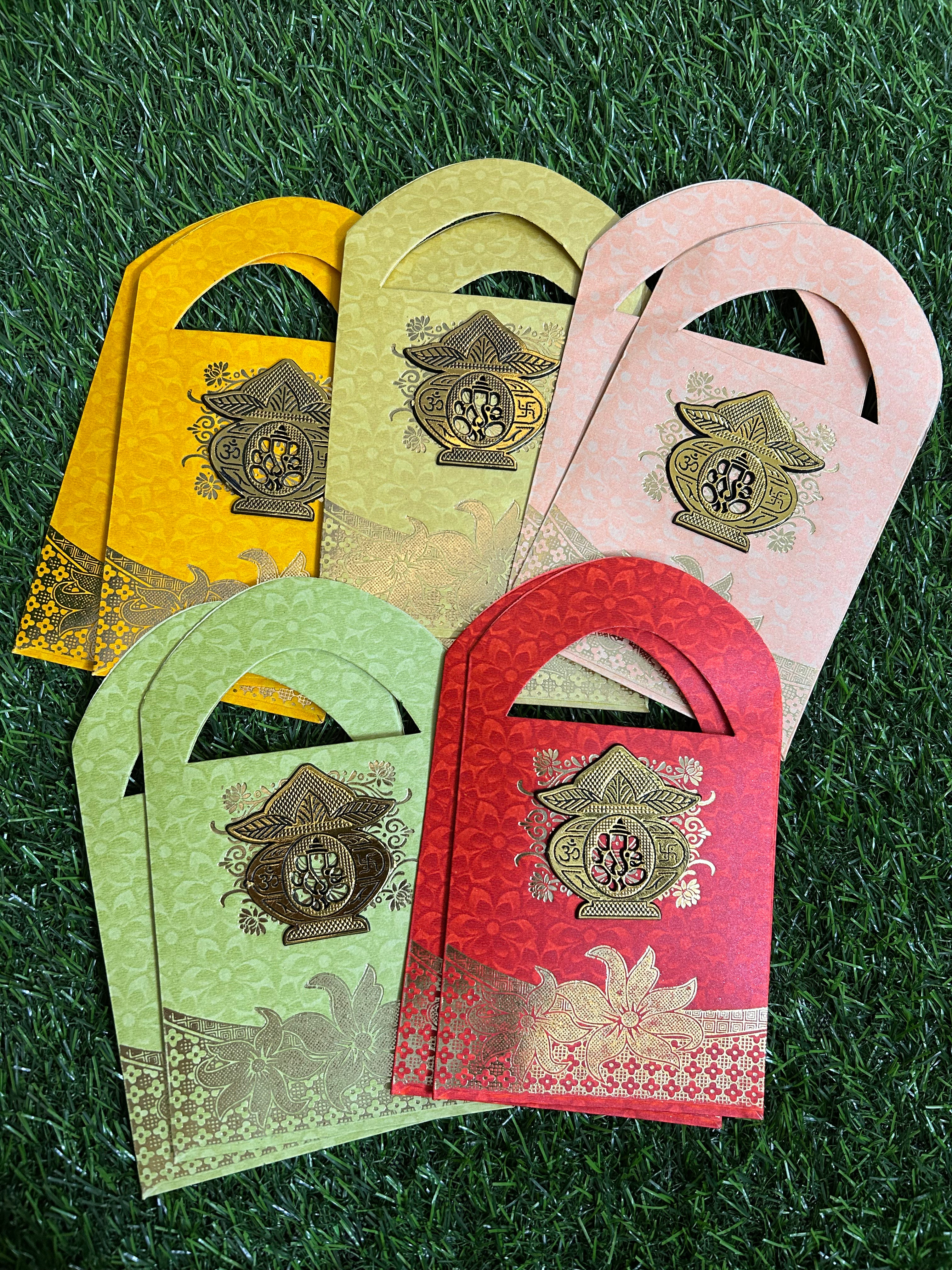 Bag lifafa with kalash Multicolor - Pack of 10