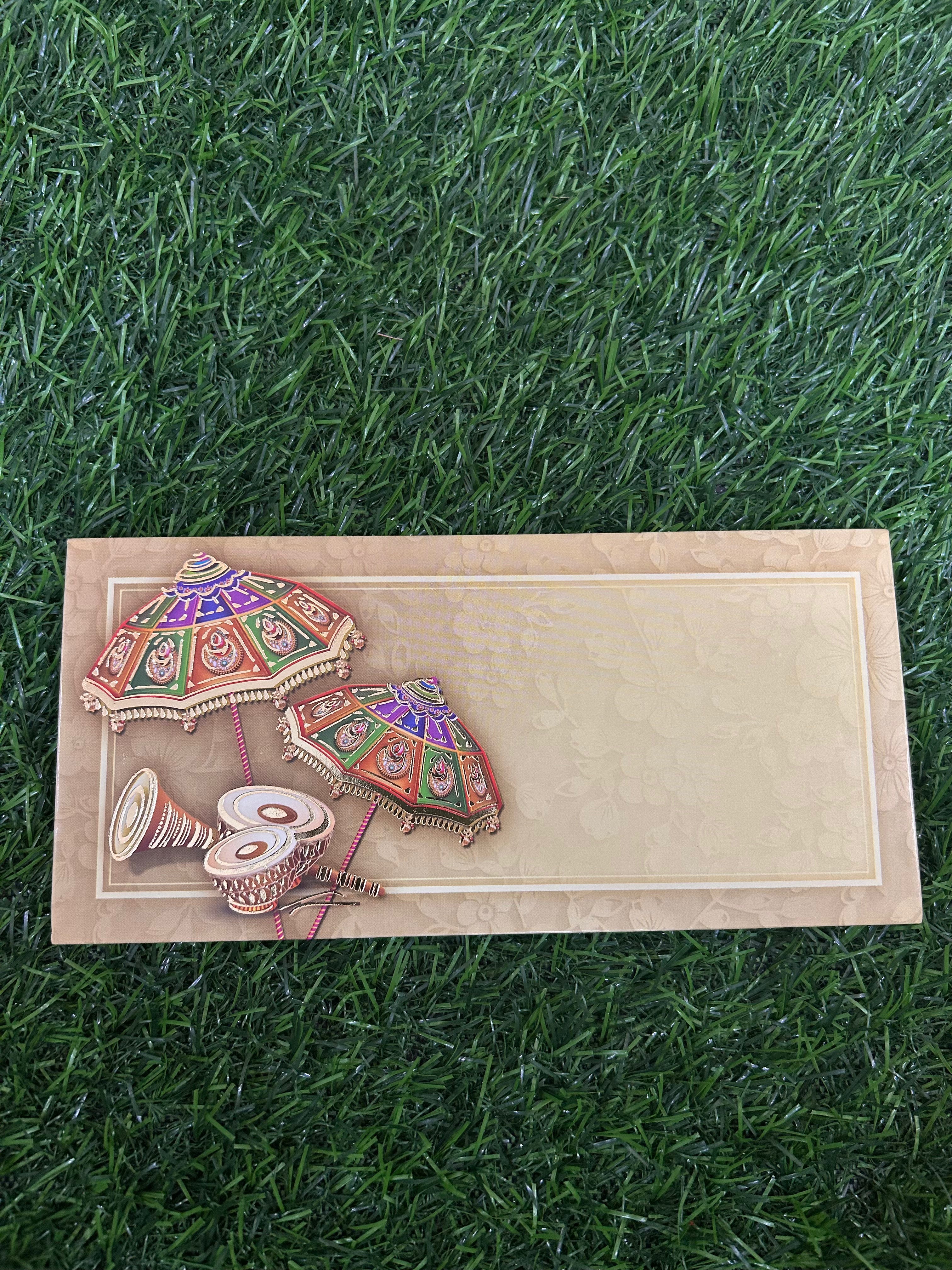 Lifafa multicolor fine print pack of 10