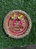Gota Patch work Heavy Design Tilak Thali