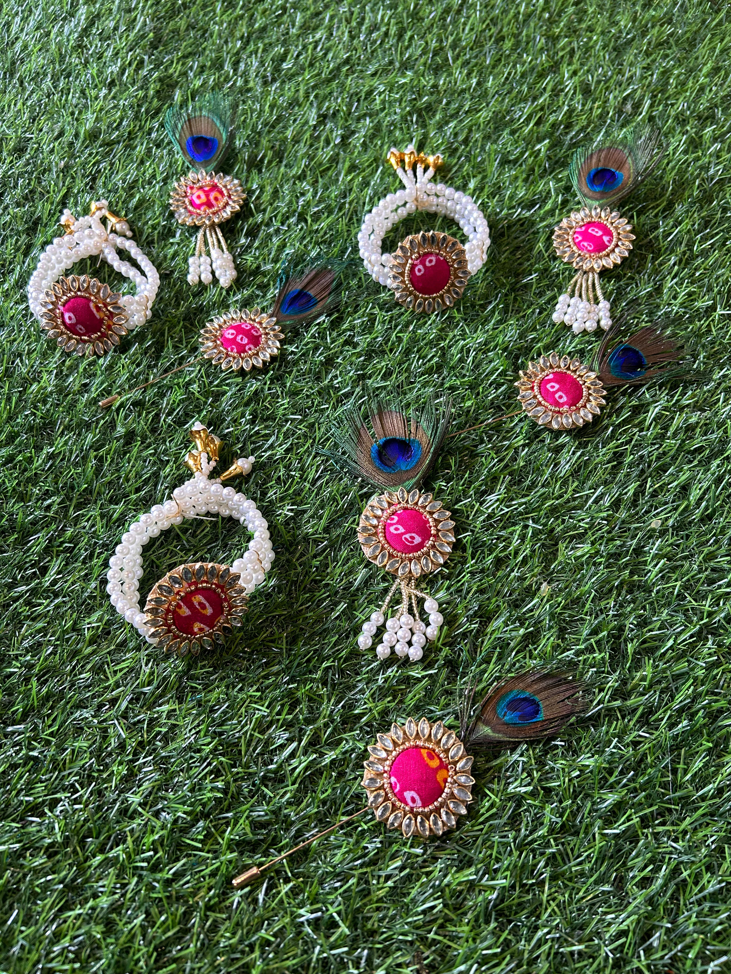 Bandhani Collection- Brooch, Bracelet, Lapel Pin