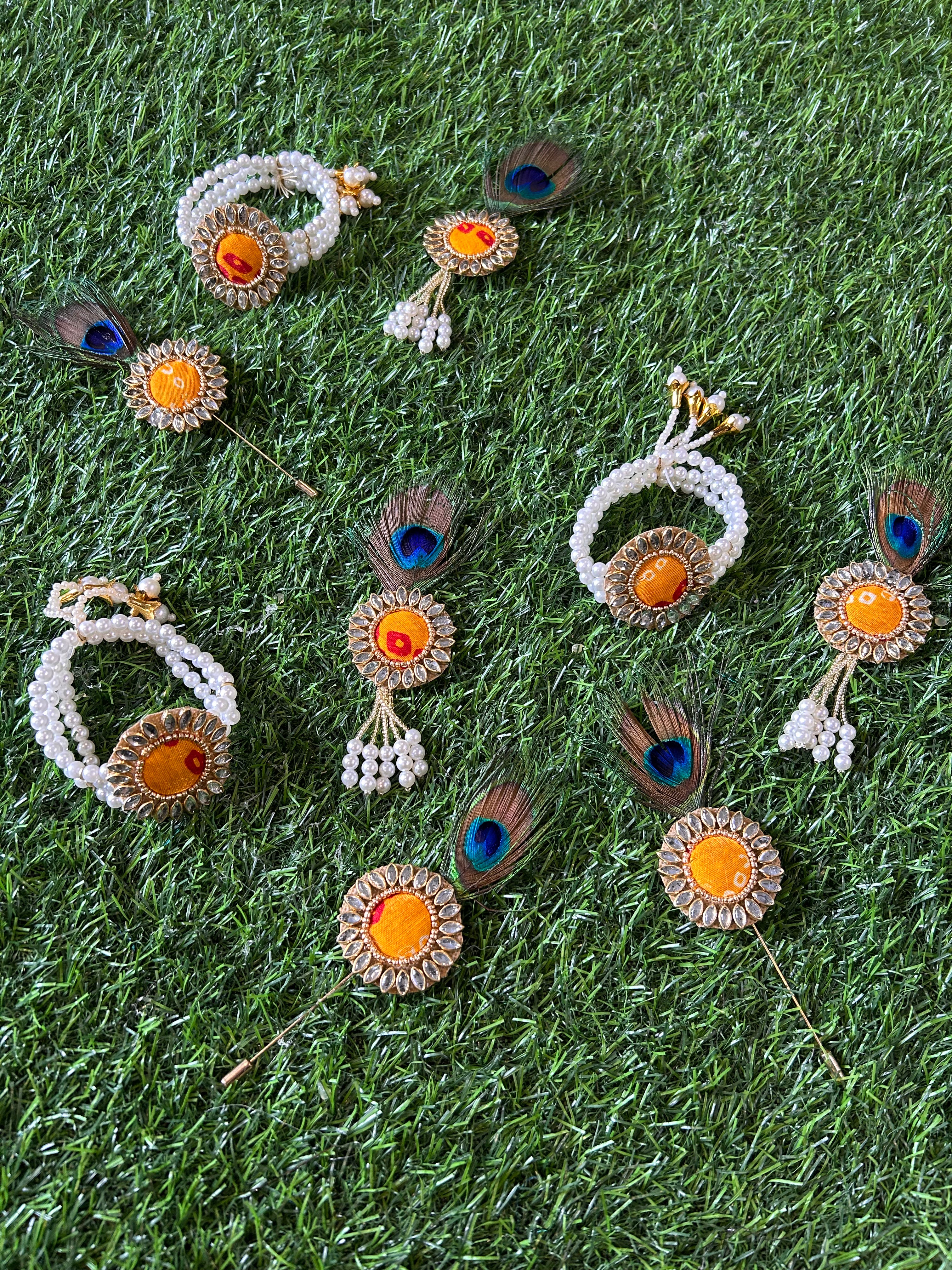 Bandhani Collection- Brooch, Bracelet, Lapel Pin