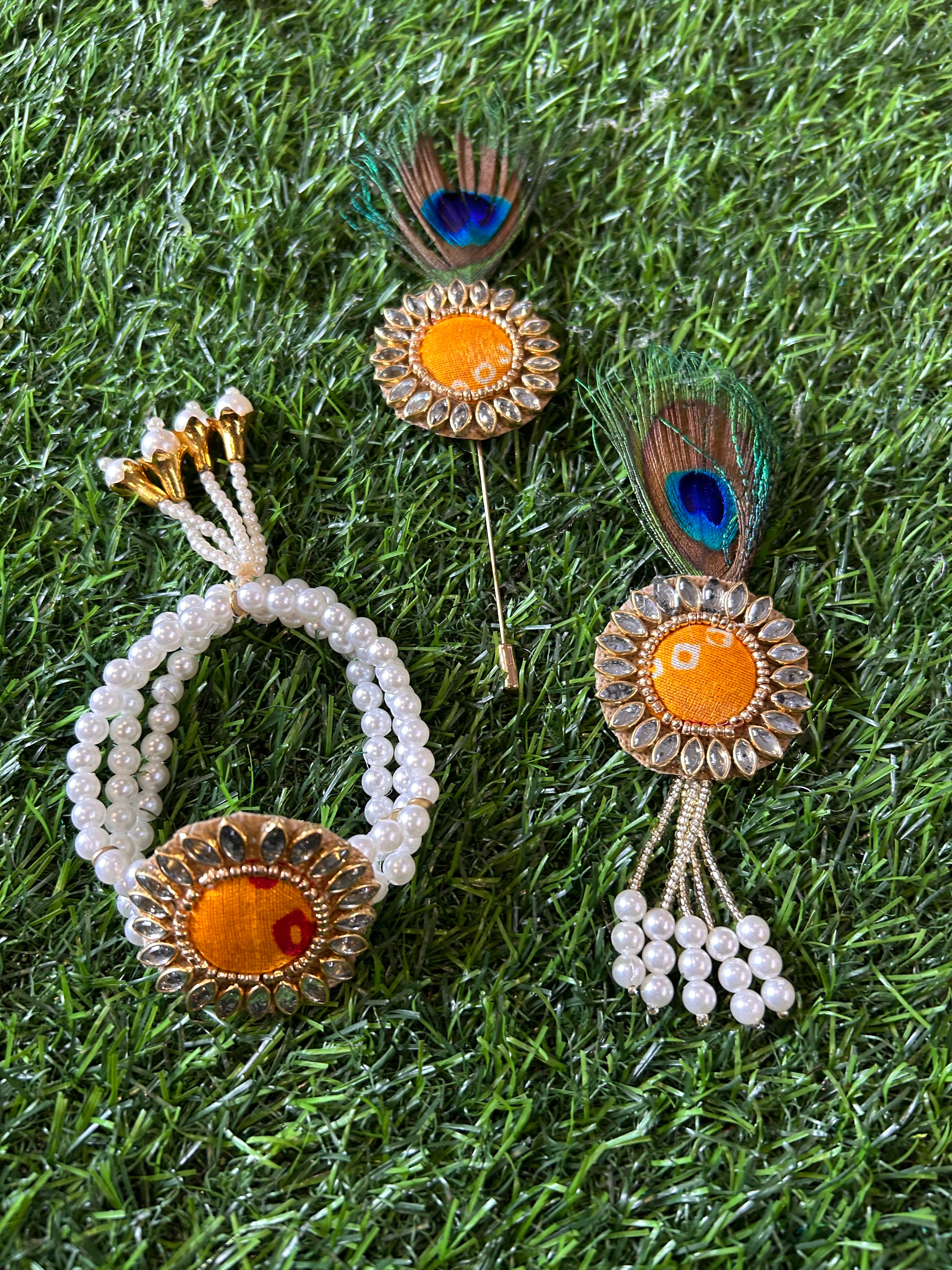 Bandhani Collection- Brooch, Bracelet, Lapel Pin