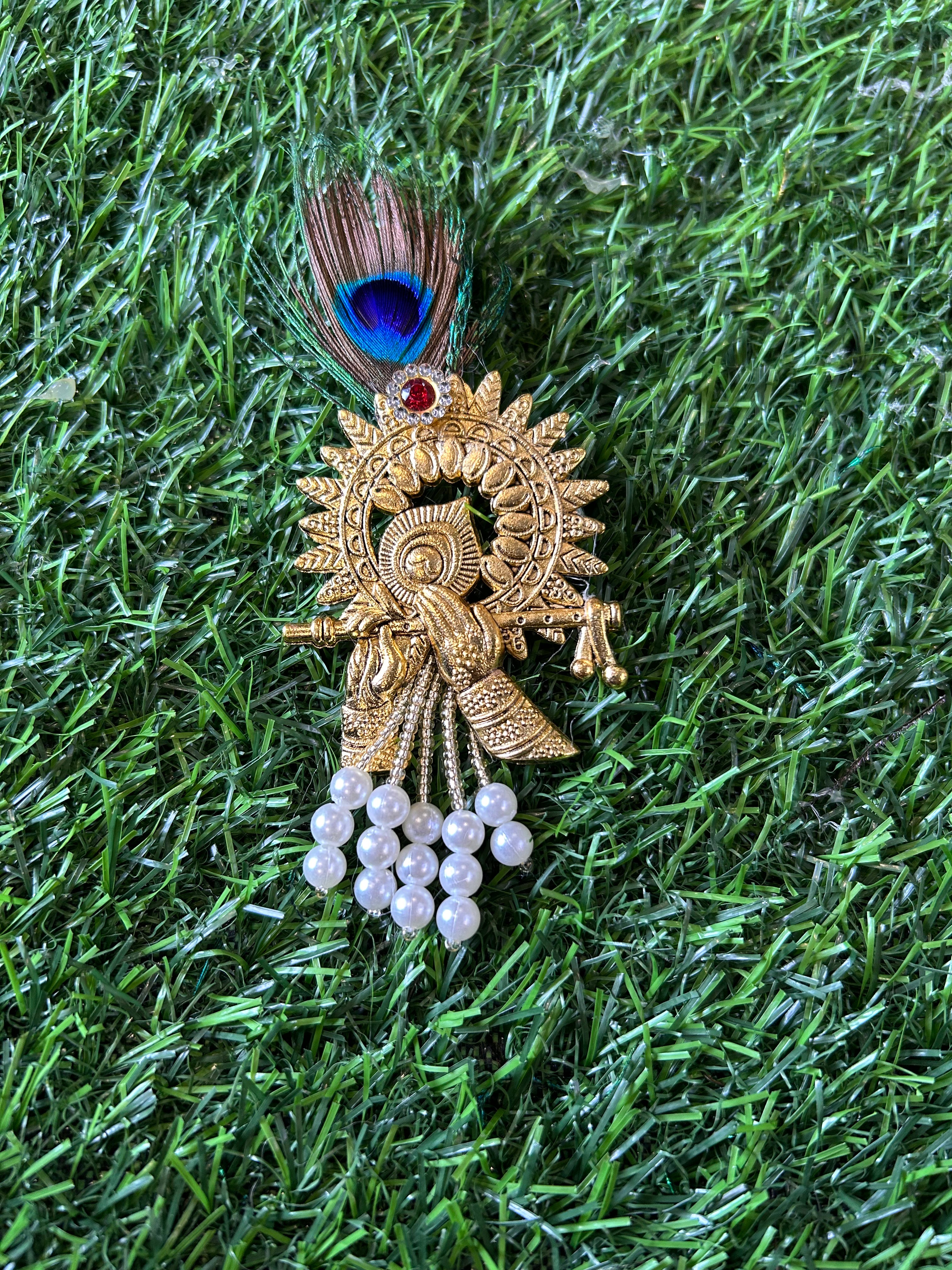 Metal Krishna Flute Collection - Brooch and Lapel Pin