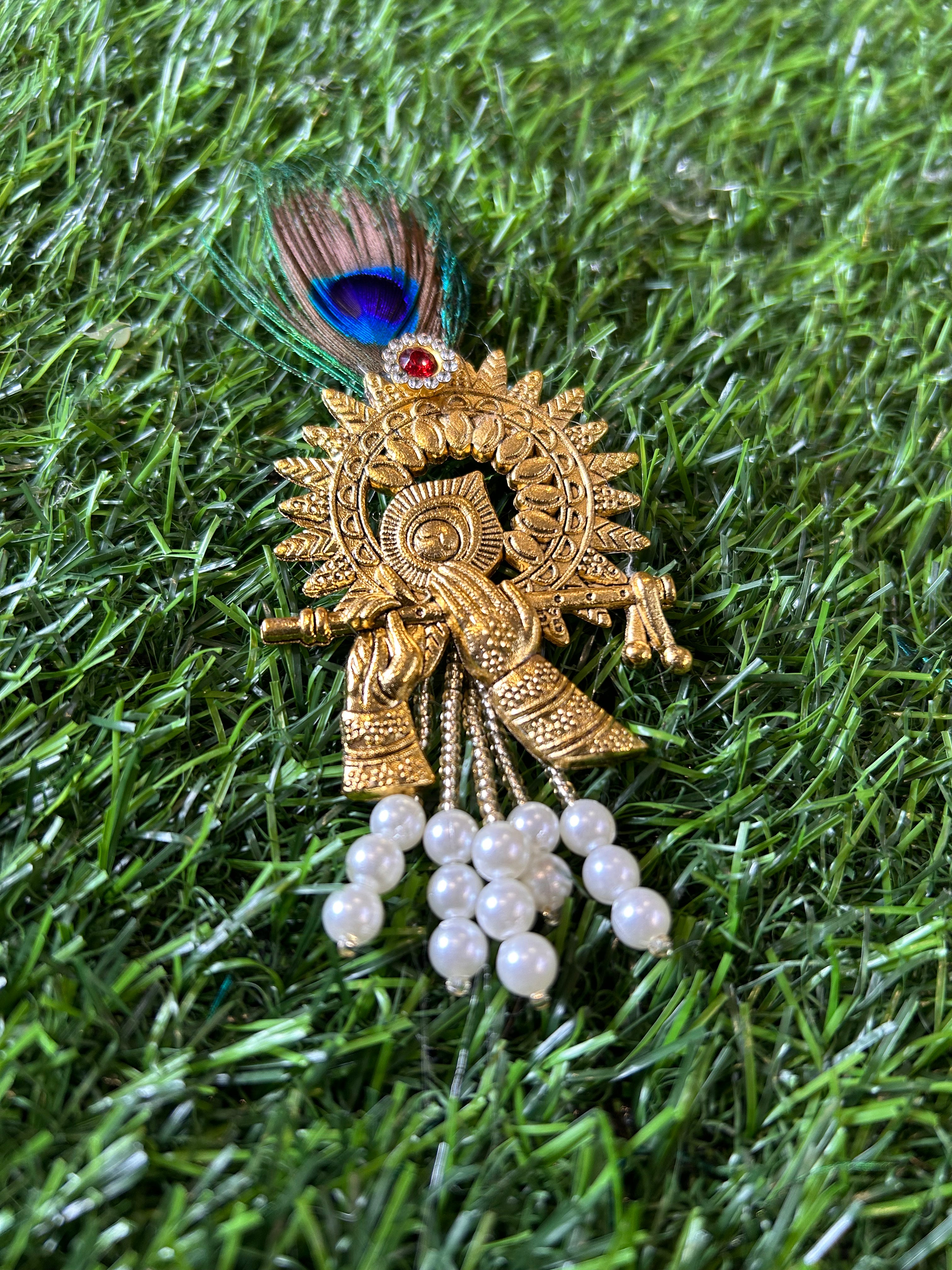 Metal Krishna Flute Collection - Brooch and Lapel Pin