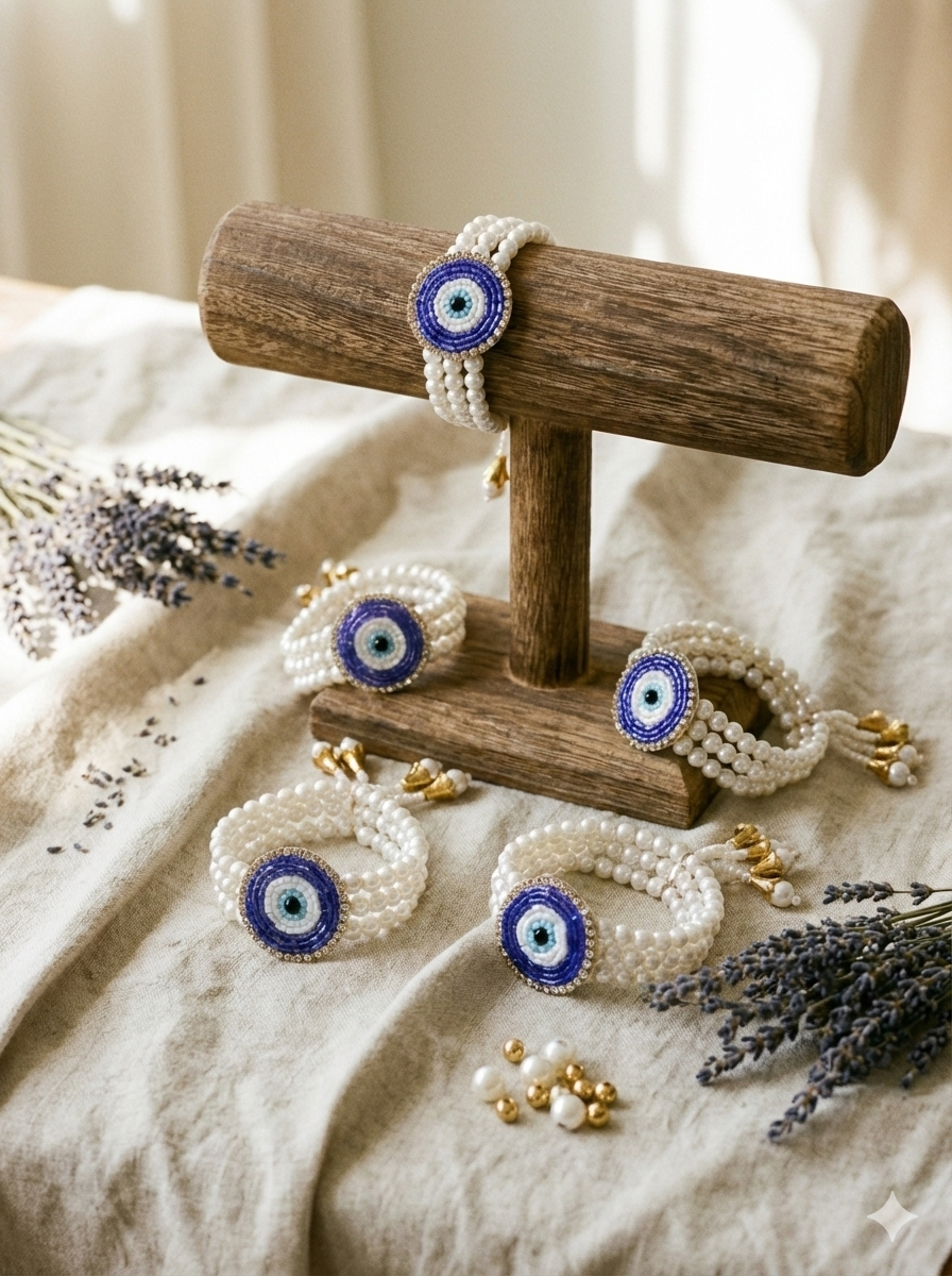 Evil Eye Collection - Brooch, Braclet and Lapel Pin