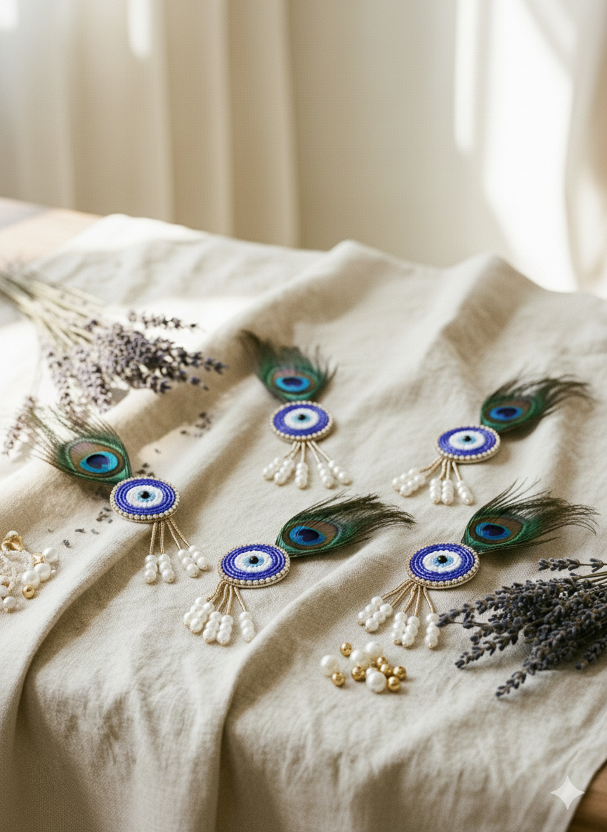 Evil Eye Collection - Brooch, Braclet and Lapel Pin