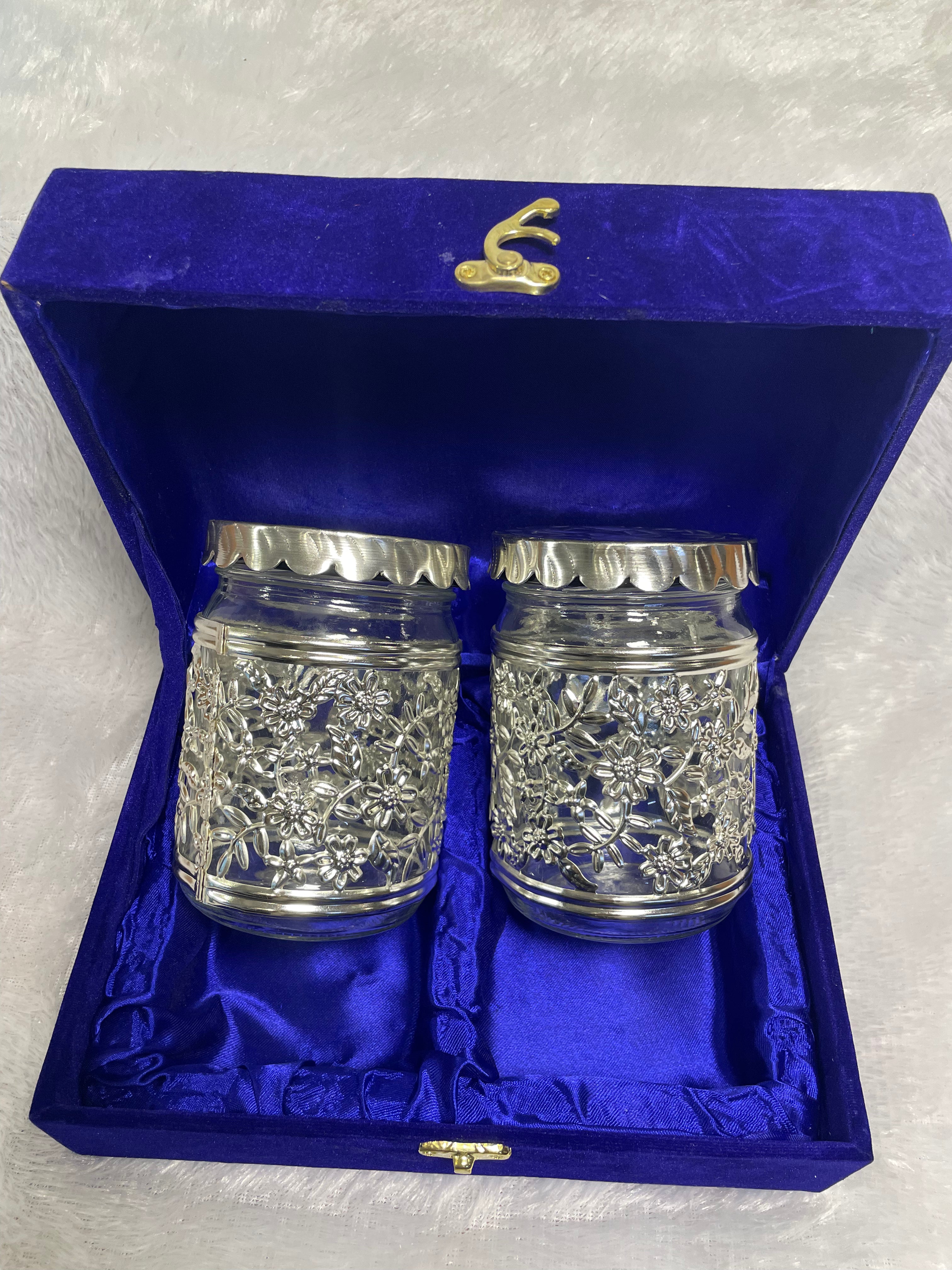 German Silver Jar Set