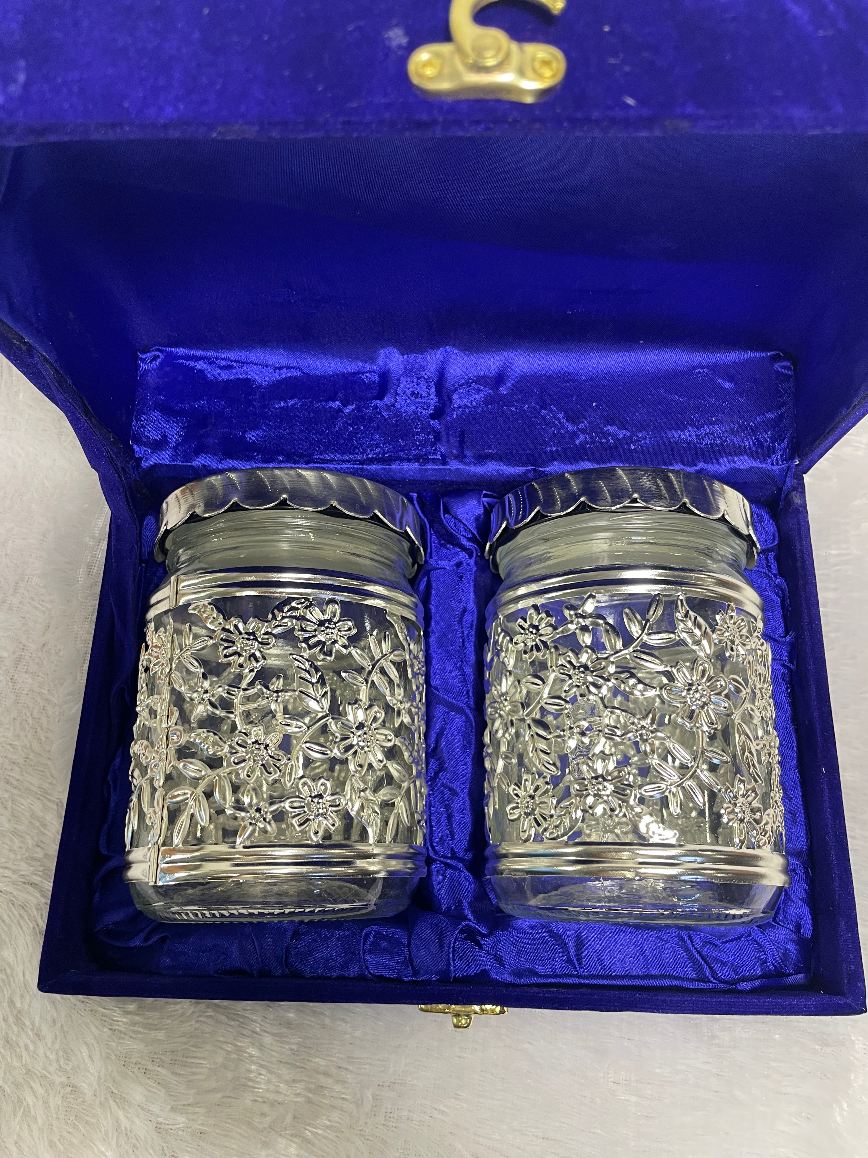 German Silver Jar Set