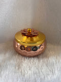 Copper Pots 4 Inches With Flower Design