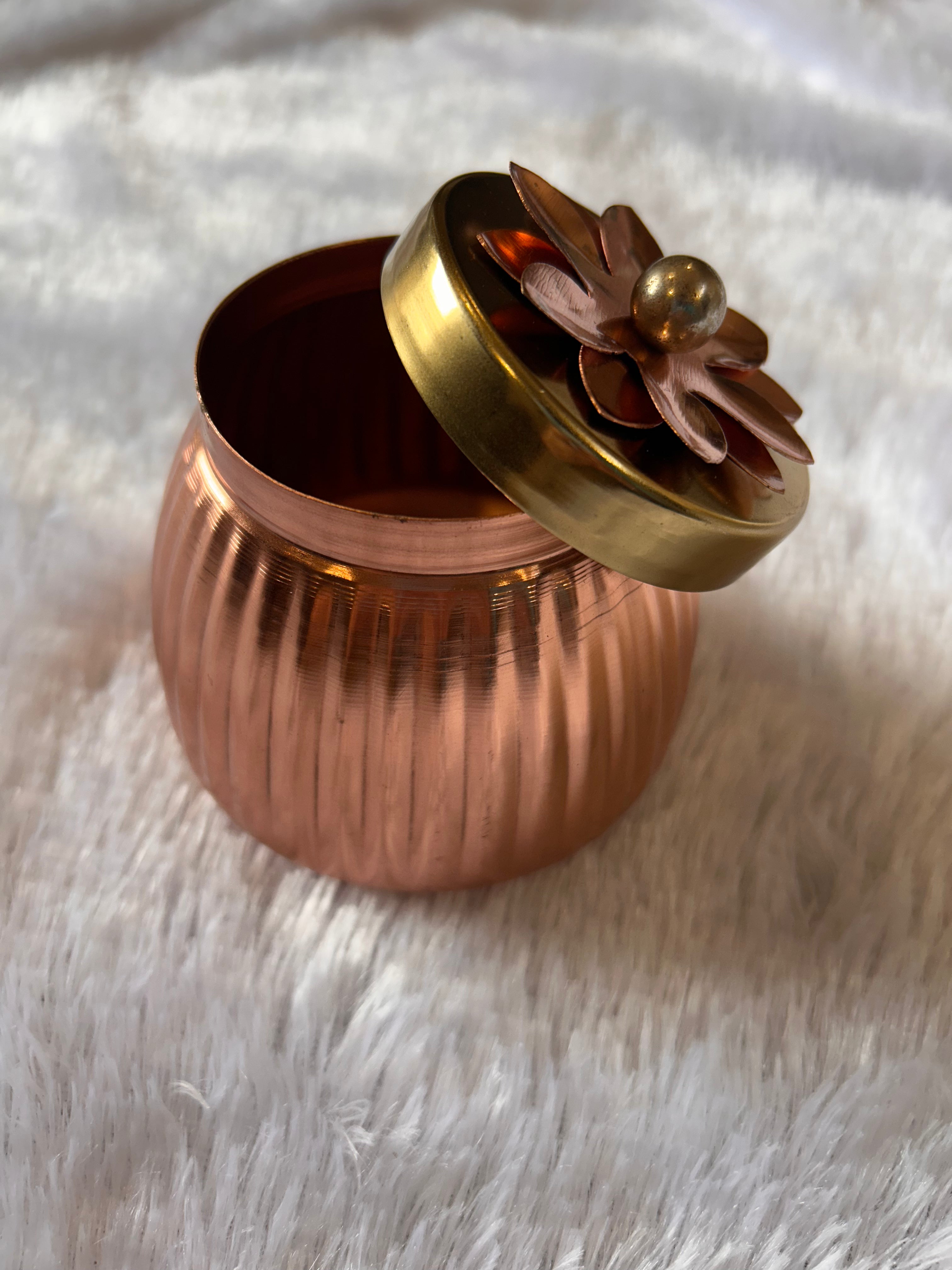 Copper Jars 4 Inches Size with Flower design