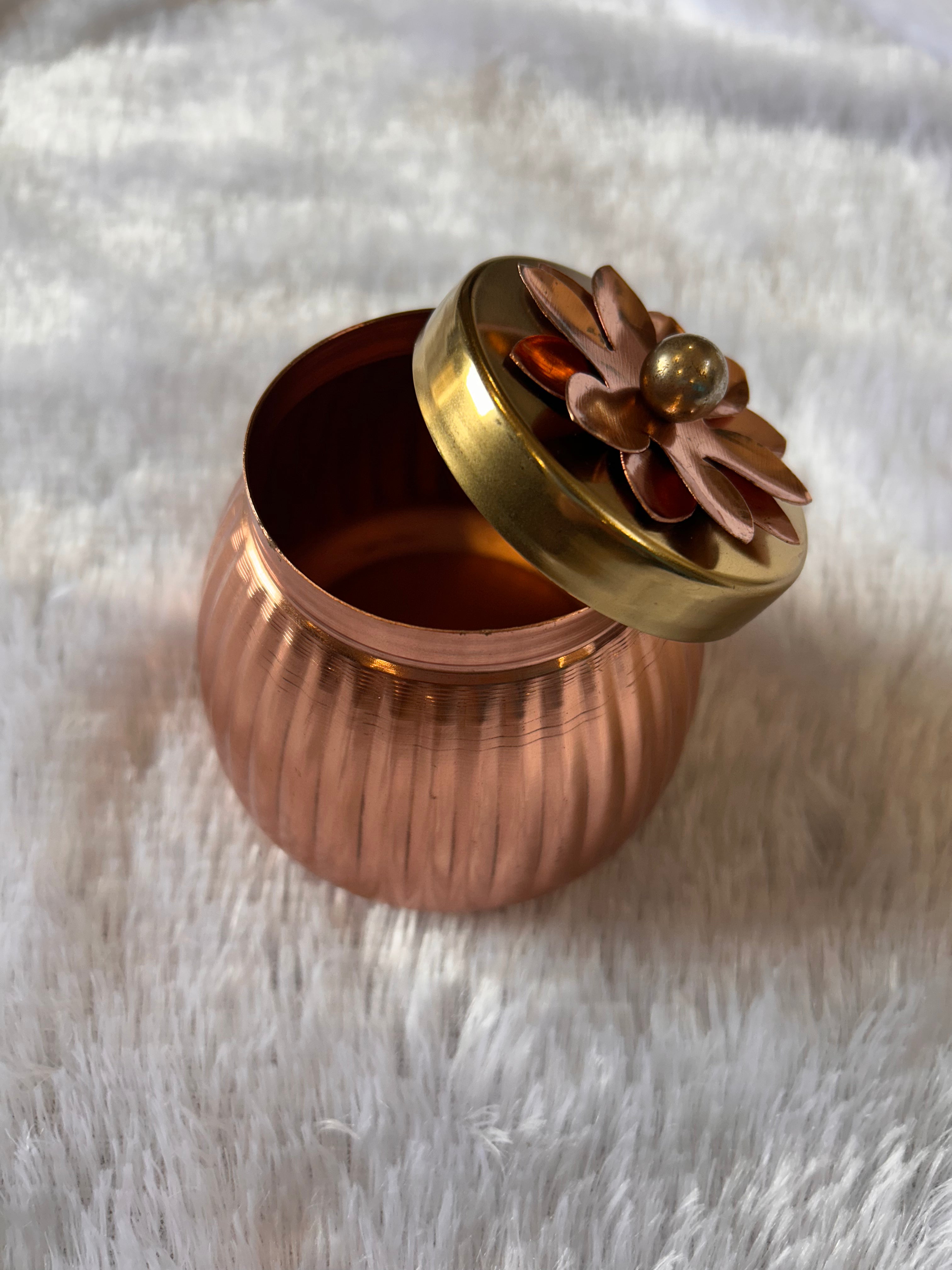 Copper Jars 4 Inches Size with Flower design