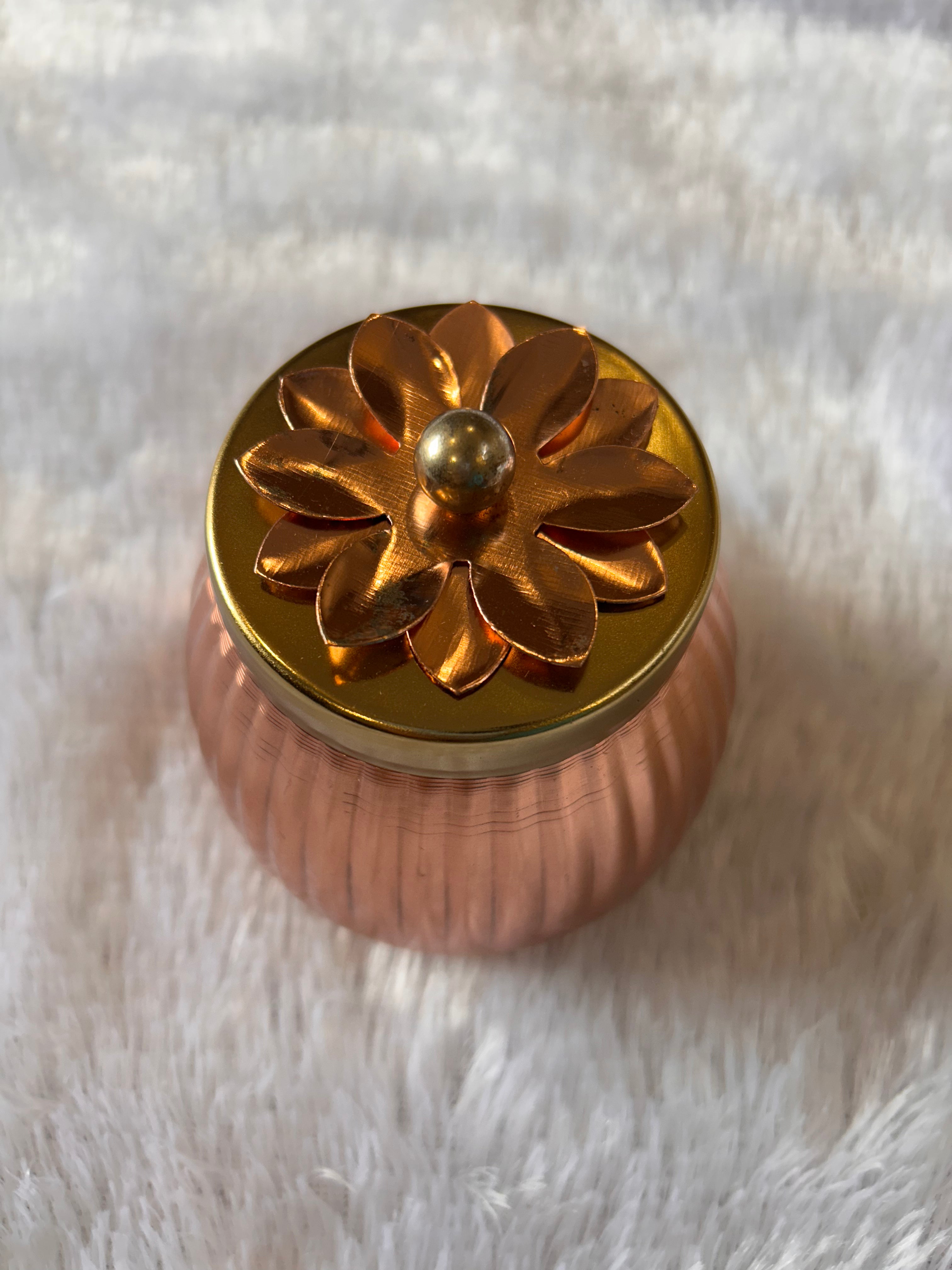 Copper Jars 4 Inches Size with Flower design