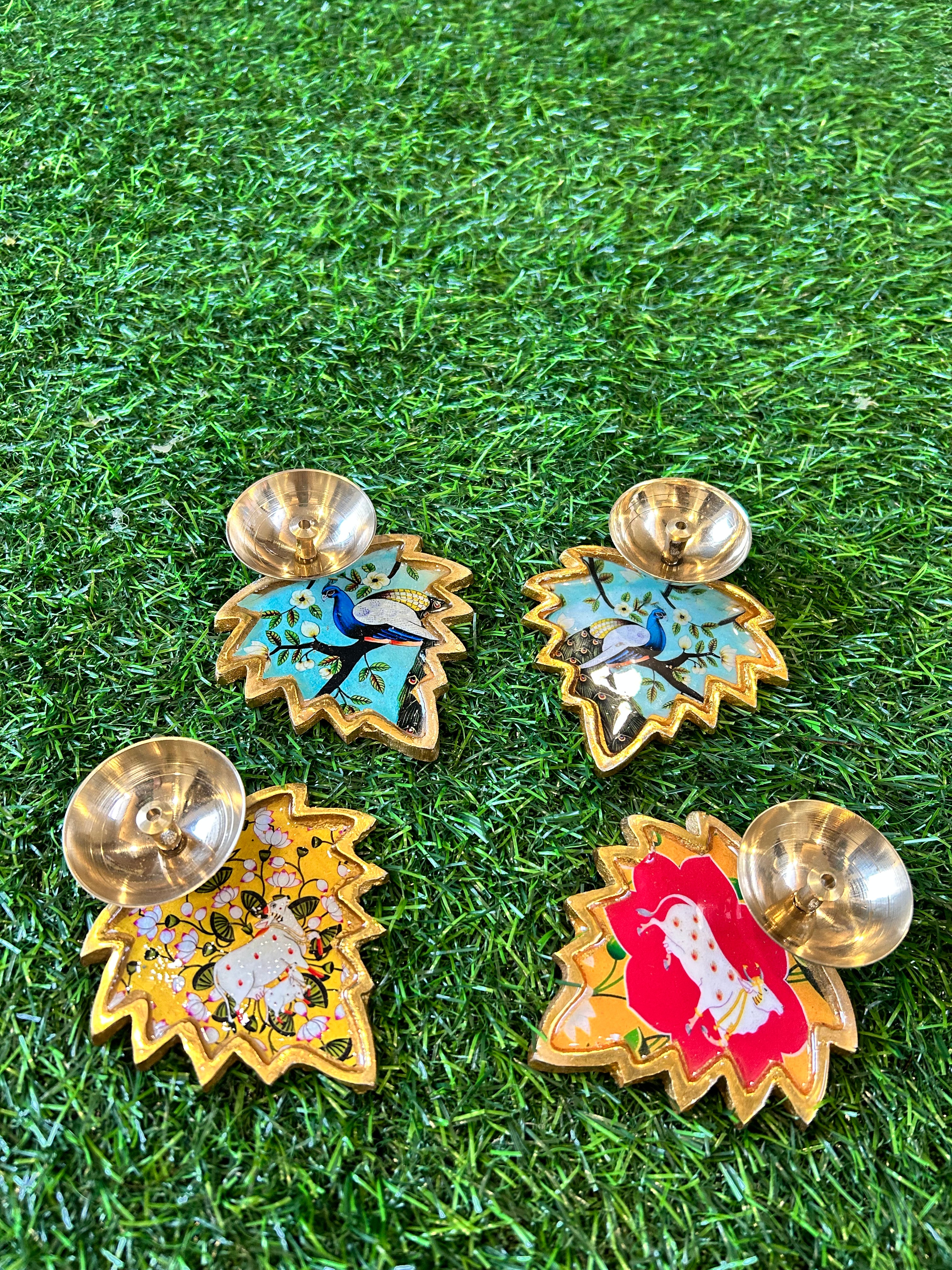 Pichwai Diya Metal Brass Finish