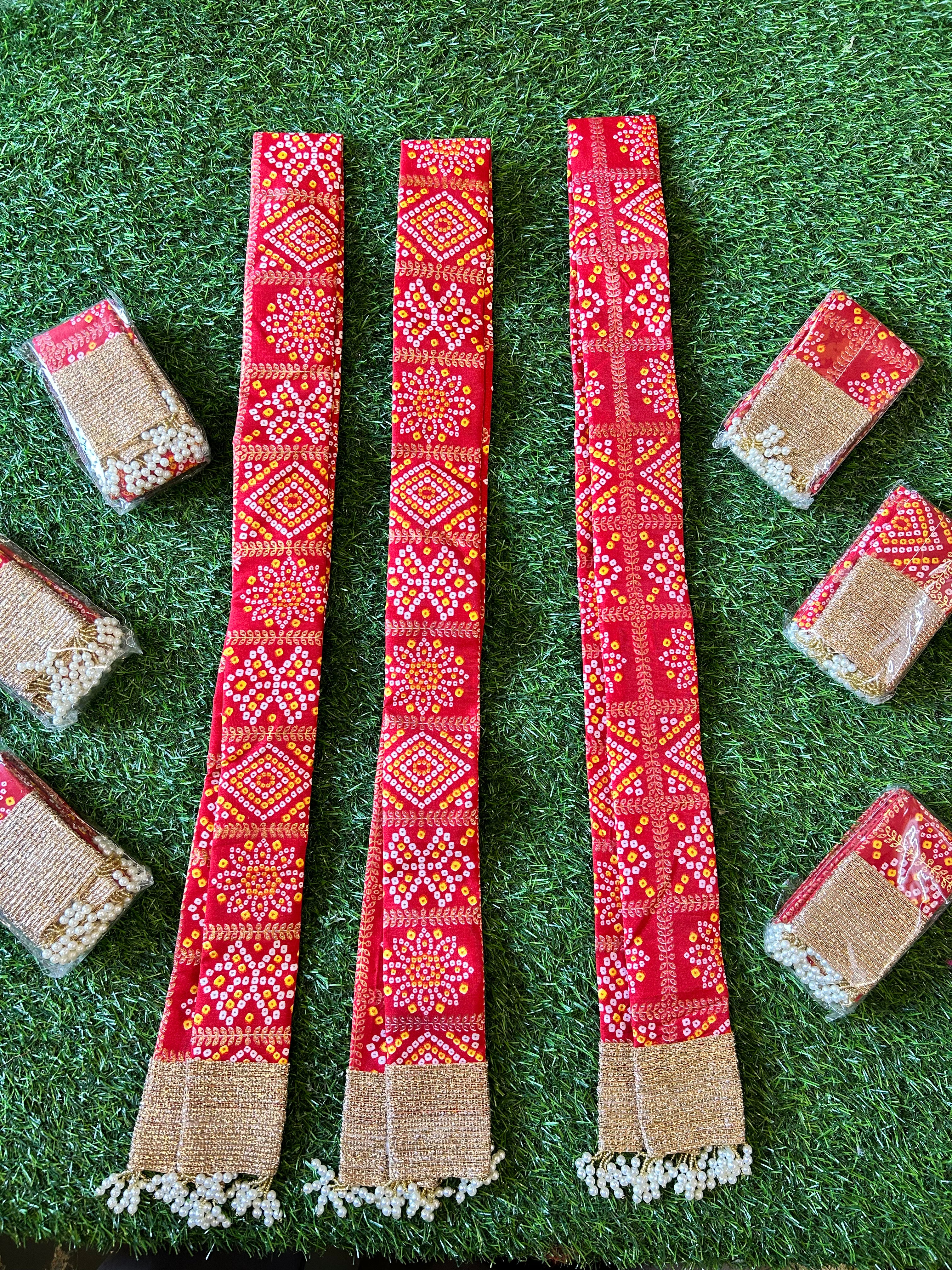 Bandhani Patka 56 inch length with bakram inside for stiffness