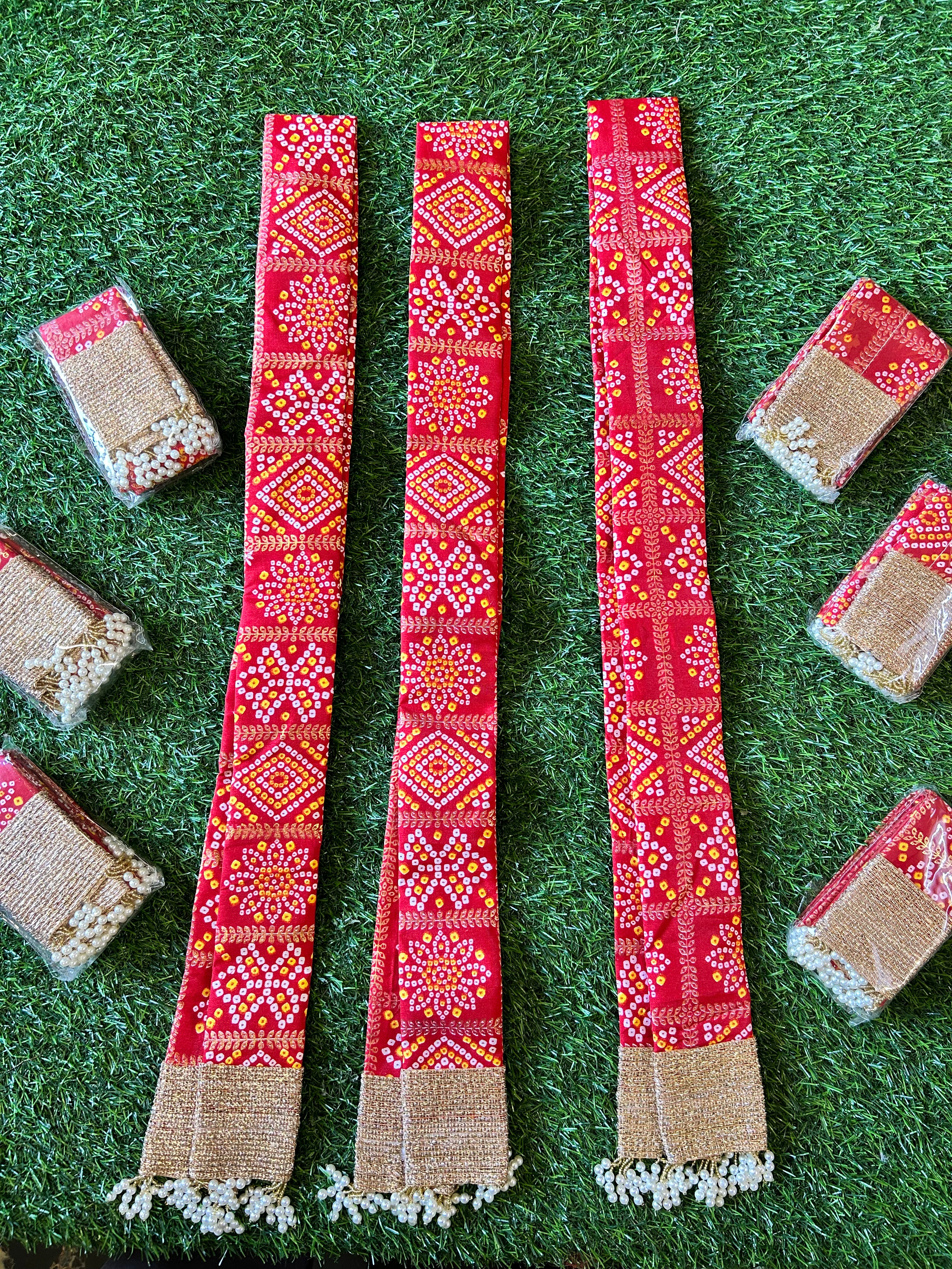 Bandhani Patka 56 inch length with bakram inside for stiffness