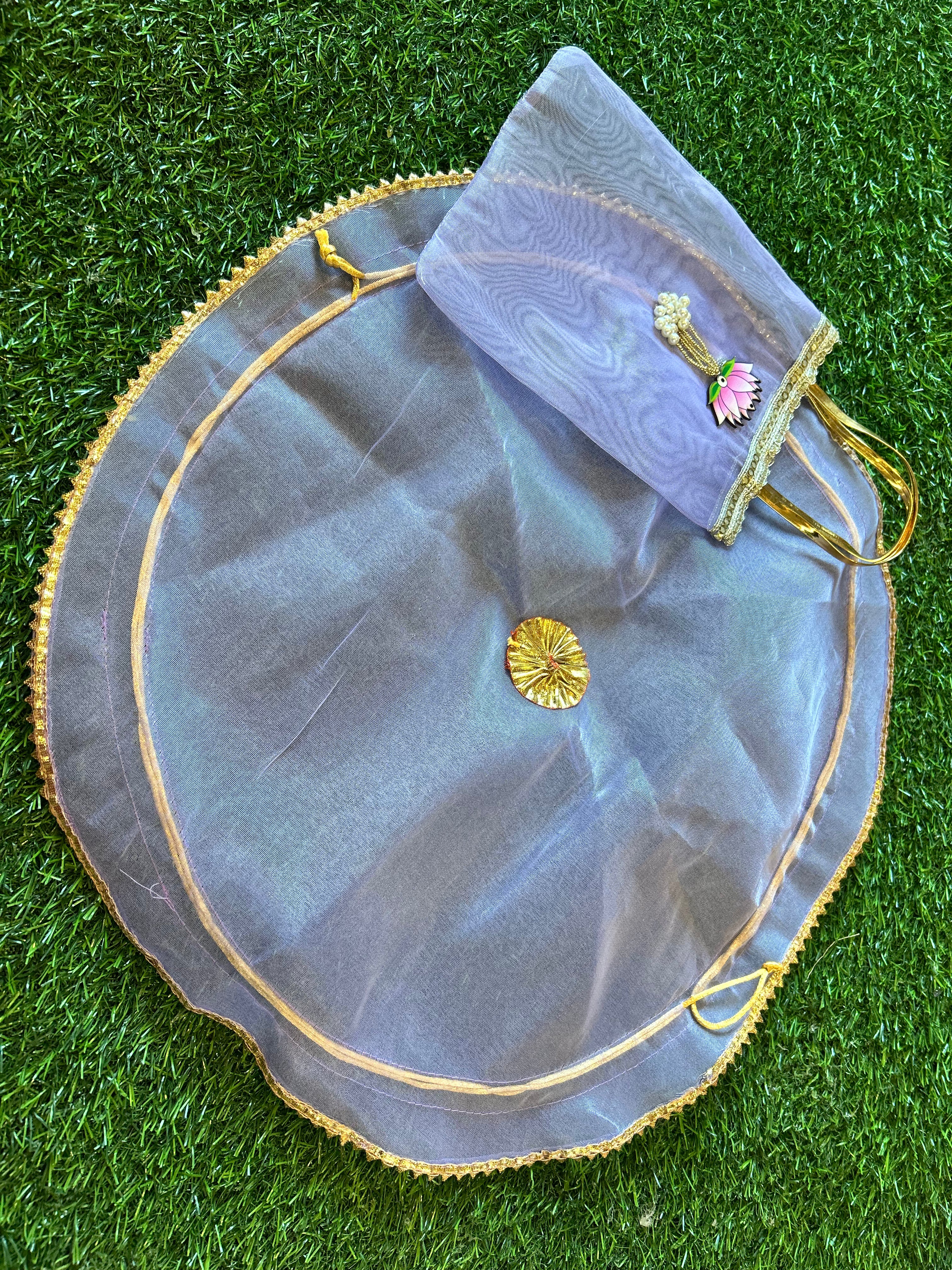 Thal Cover with Organza Bag combo