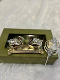 Premium Duck Shaped Tilak Chopra Set with Window Velvet Box