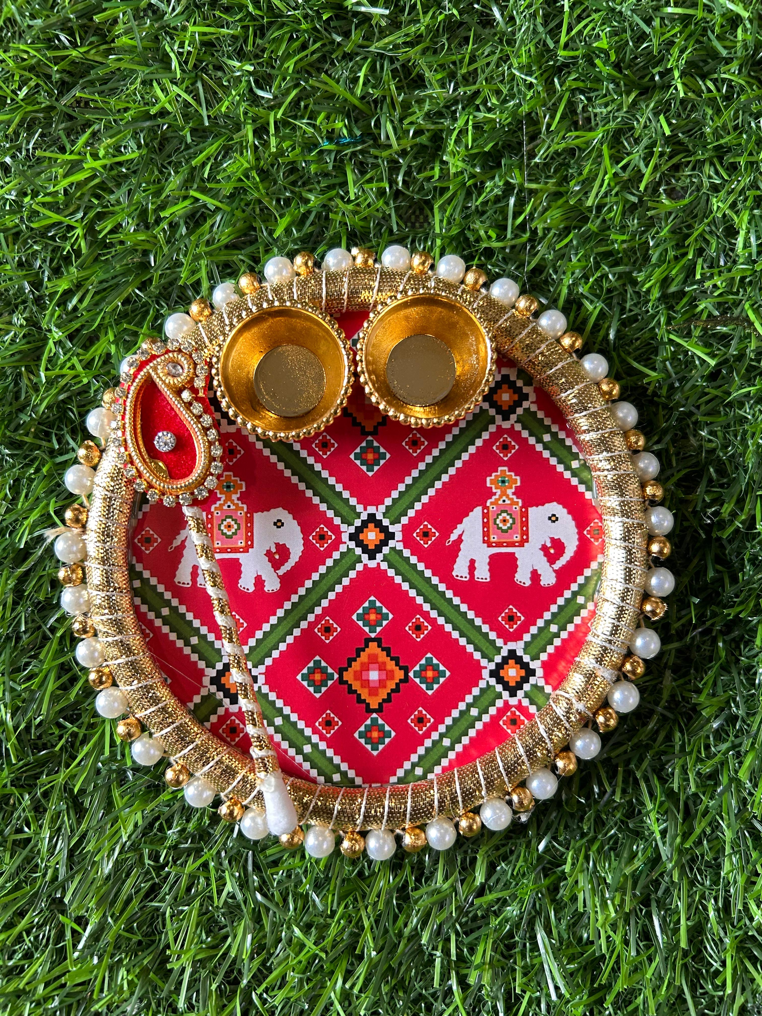 Tilak Thali Medium Size 5 Inches