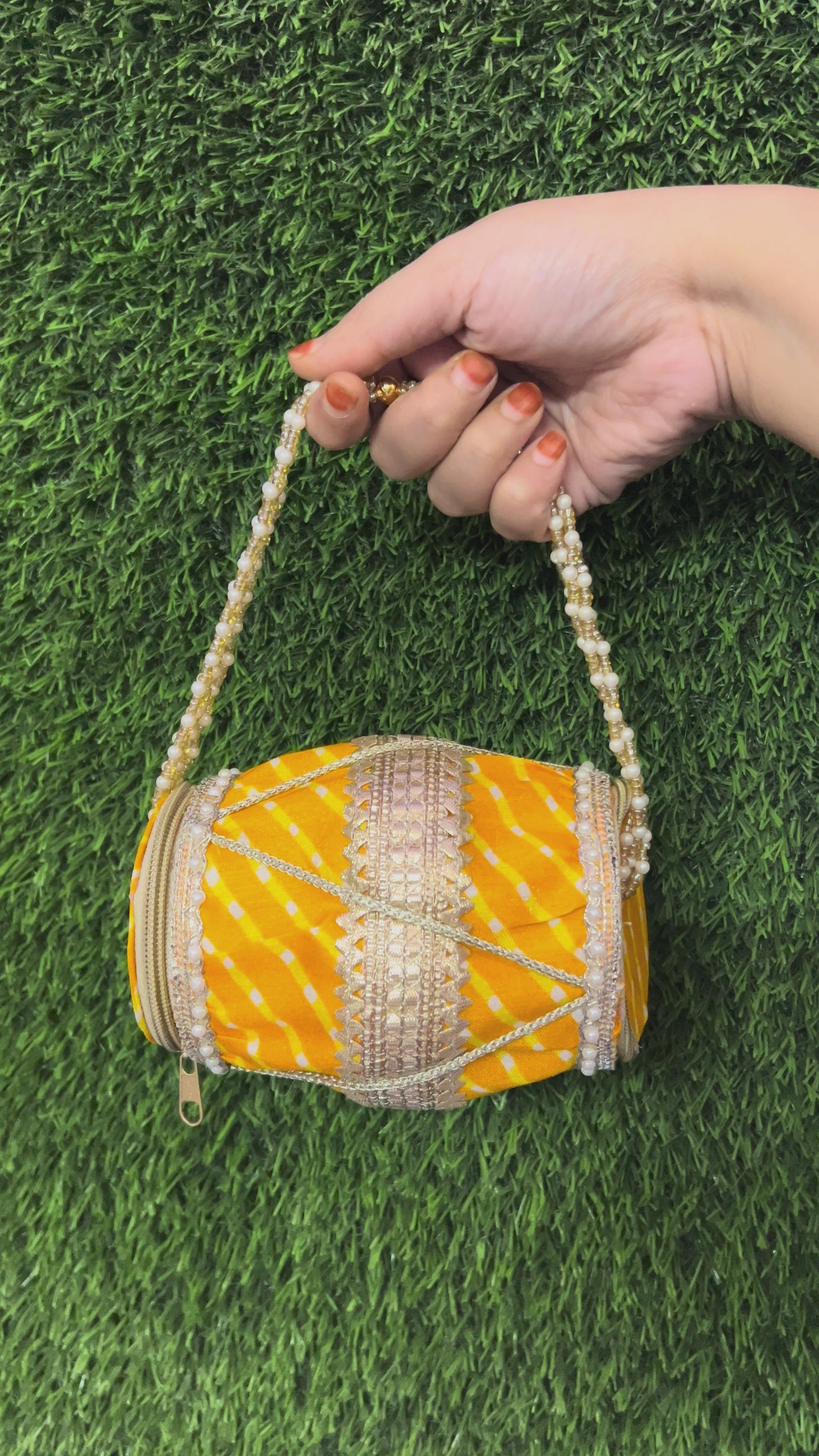 Bandhani Design Dholak Bags
