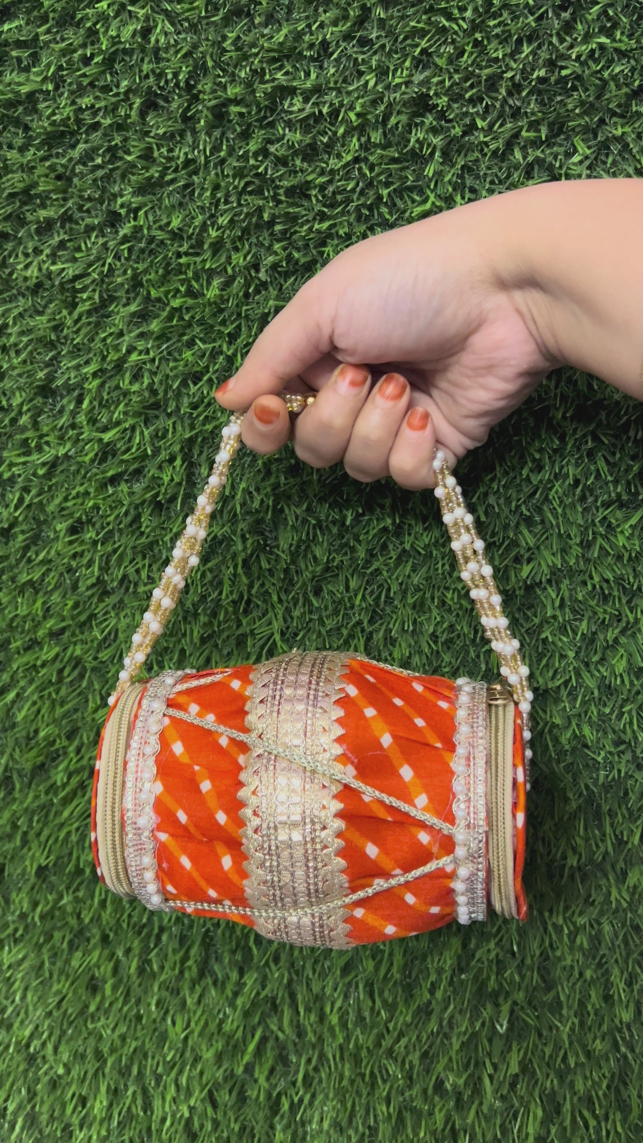 Bandhani Design Dholak Bags