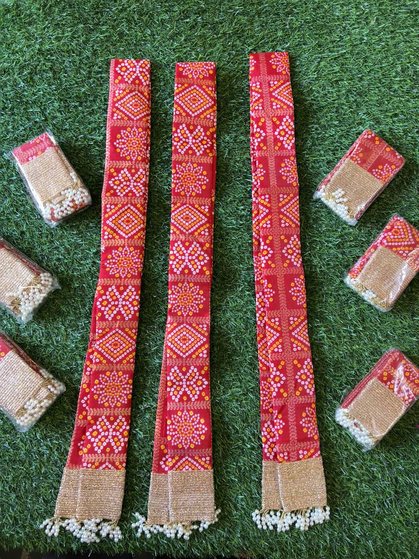 Bandhani Patka 56 inch length with bakram inside for stiffness