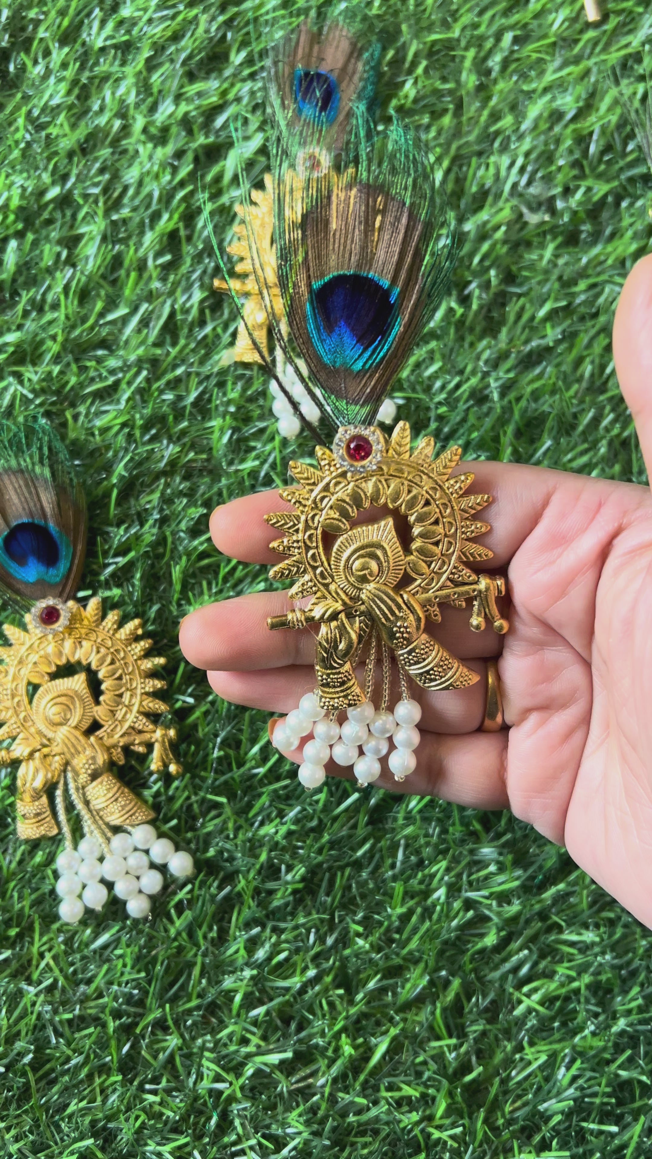 Metal Krishna Flute Collection - Brooch and Lapel Pin