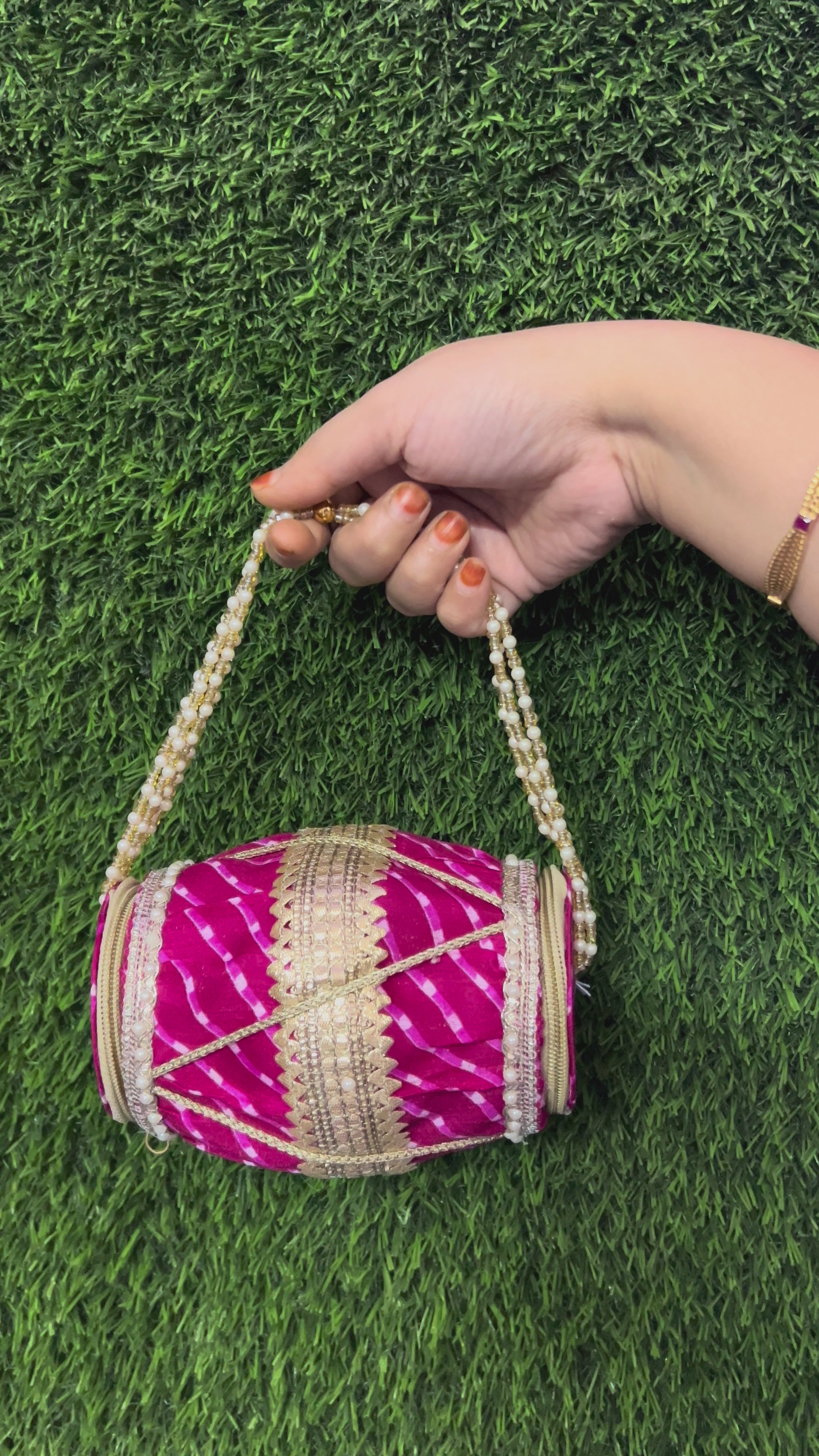 Bandhani Design Dholak Bags