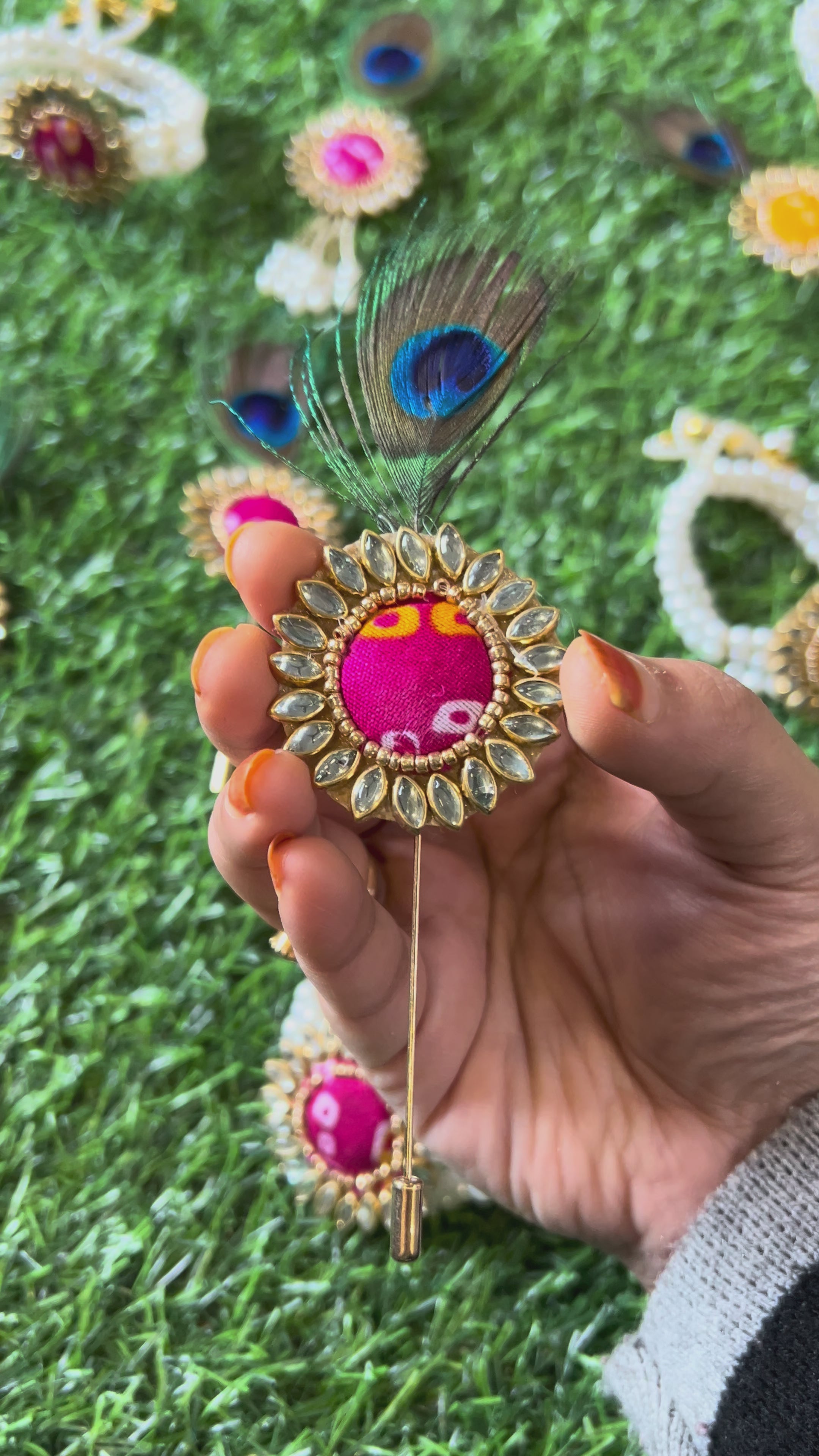 Bandhani Collection- Brooch, Bracelet, Lapel Pin