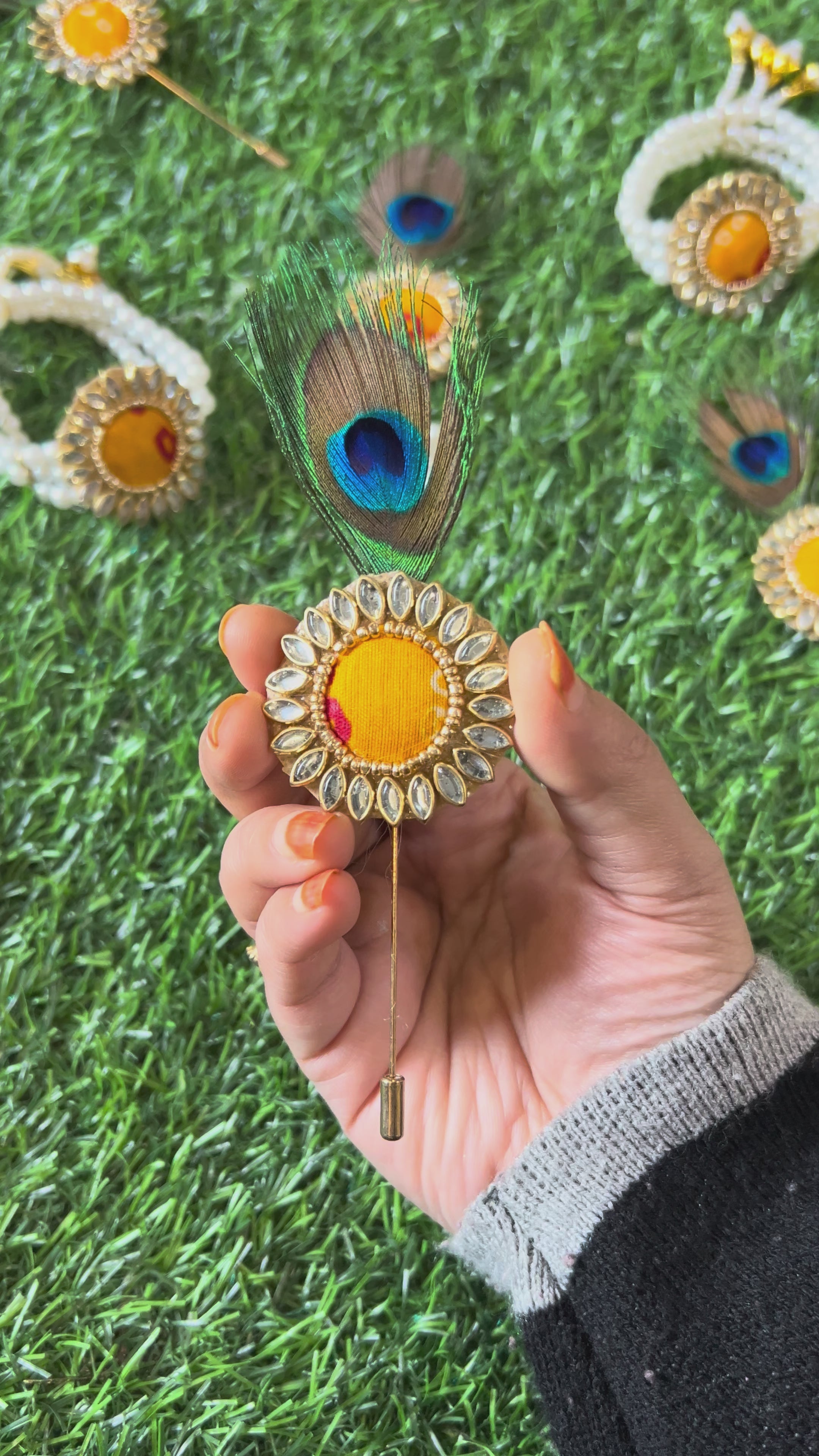 Bandhani Collection- Brooch, Bracelet, Lapel Pin